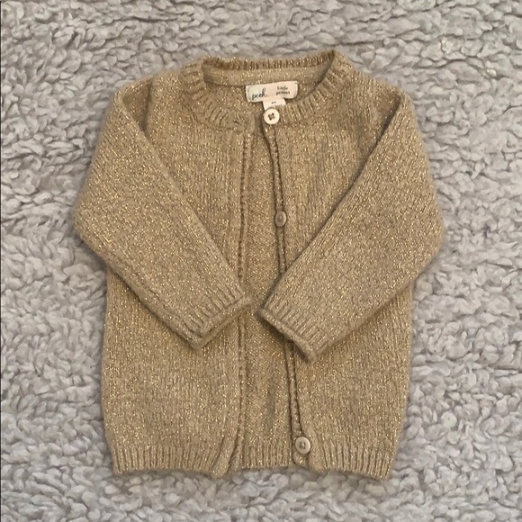 Peek Other - Peek - Little Peanut Gold Cardigan Sweater ✨